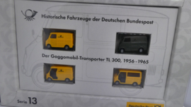 Brekina 1:87 H0 Serie 13 Goggomobil Transporter Deutsche Post Historische voertuigen OVP