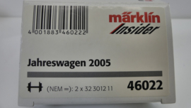 Märklin H0 1:87 goederenwagon Jahreswagen 2005 DB Wilfred Moedt ovp 46022