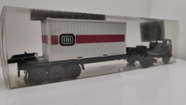 Brekina 1:87 H0  vrachtwagen Mercedes-Benz LPS 338  met Container DB ovp 48012