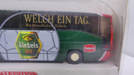 Wiking 1:87 H0 Mercedes O 404 RHD spelersbus Fortuna Düsseldorf  ovp 714 04 41