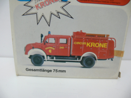 Preiser bouwdoos HO circus Krone Brandweerwagen Magirus F Mercus 125 A ovp 644