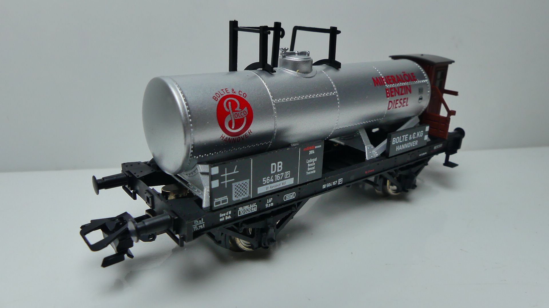 Märklin H0 Goederenwagon ketelwagen Märklin DB Firma Bolte & Co. KG Jahreswagen 2014 ovp 48164