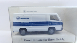 Herpa 1:87 H0 Mercedes Benz 100D  Unser Einsatz für Ihren Erfolg ovp Reclame uitgave