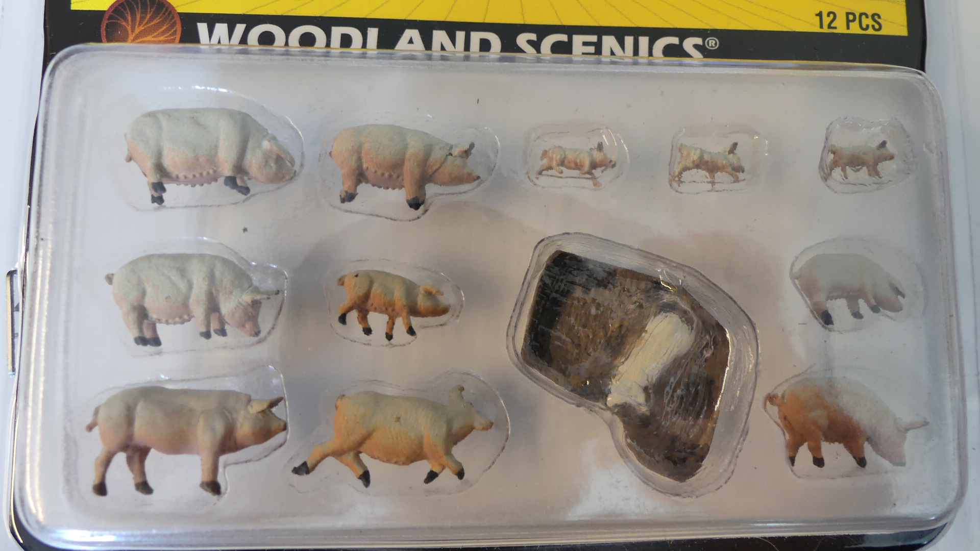 Woodland H0 1:87 Yorkshire Pigs ovp A1957