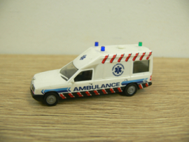 Herpa Mercedes Benz Miesen Bonna 124 Ambulance Ambulancedienst Kennemerland