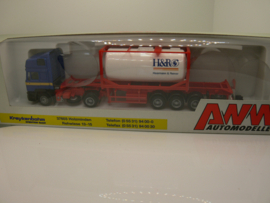 AWM 1:87 H0 Vrachtwagen MAN container / msilo transport Kreykenbohm Holzminden ovp 50943.1