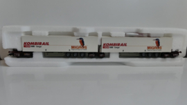 Roco H0 goederenwagon Kombirail DB dubbele set Roadrailer Europa SBB Cargo Migros ovp 1903