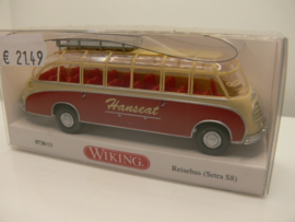 Wiking 1:87 H0  bus Setra S8 Reisebus 1952 - 1958 Hanseat ovp 0730 03