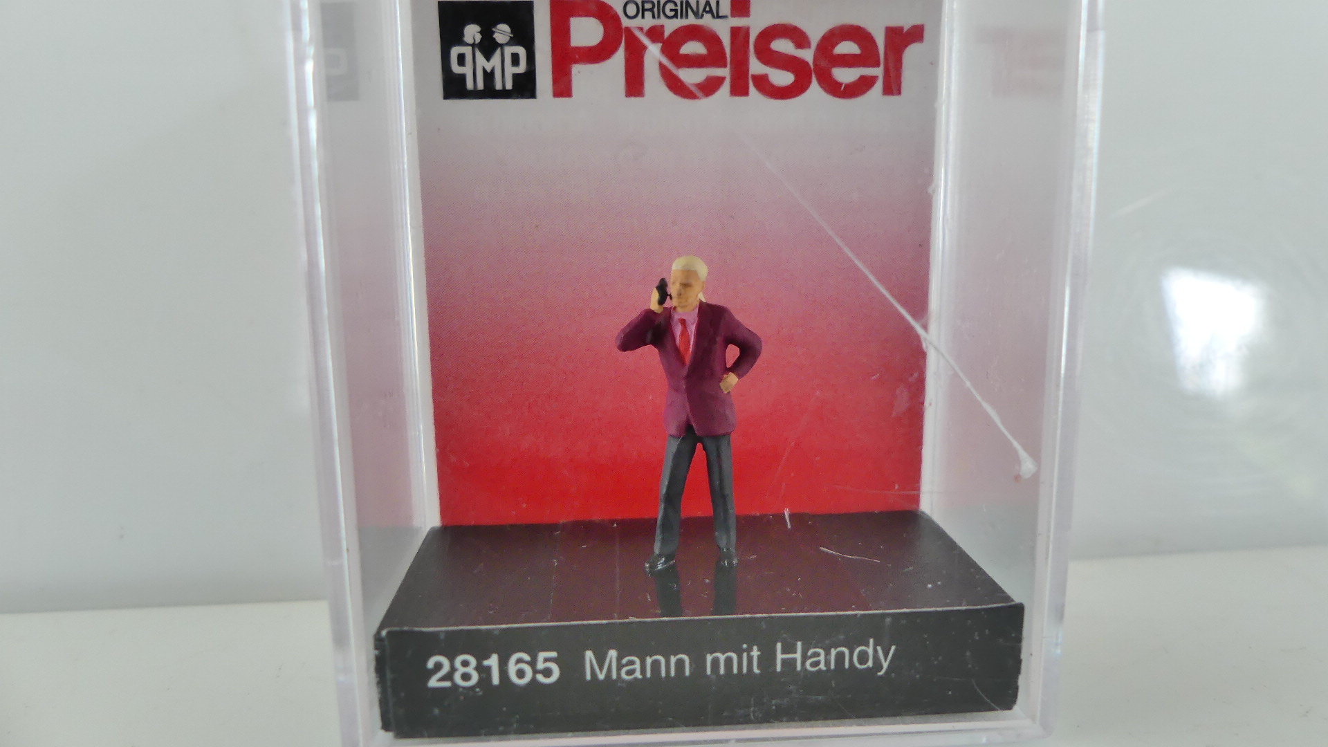 Preiser 1:87 H0 Man met mobiele telefoon ovp 28165