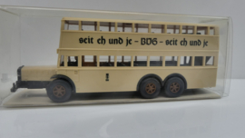 Wiking 1:87 H0 Büssing BVG Bus D38 seit eh und je Dubbeldekker Berlin