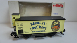Marklin H0 Goederenwagon Brauerei zum Engl. Haus Ludwigsburg ovp 84483 SOMO