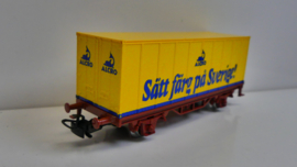 Märklin H0 1:87 Containerwagon Sätt Färg pa Sverige Zweden ovp 4483
