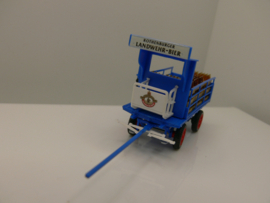 Preiser 1:87 H0 tweespan Brauereiwagen »Landwehr-Bier met paarden ovp 30445