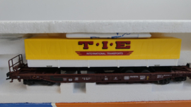 Roco H0 goederenwagon DB Hupack Trailer vervoer Taschenwagen T.I.E. ovp 46362