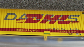L.S.Models HO 2 delige Set Containerwagons Sgs DB-NACCO DHL ovp  36062