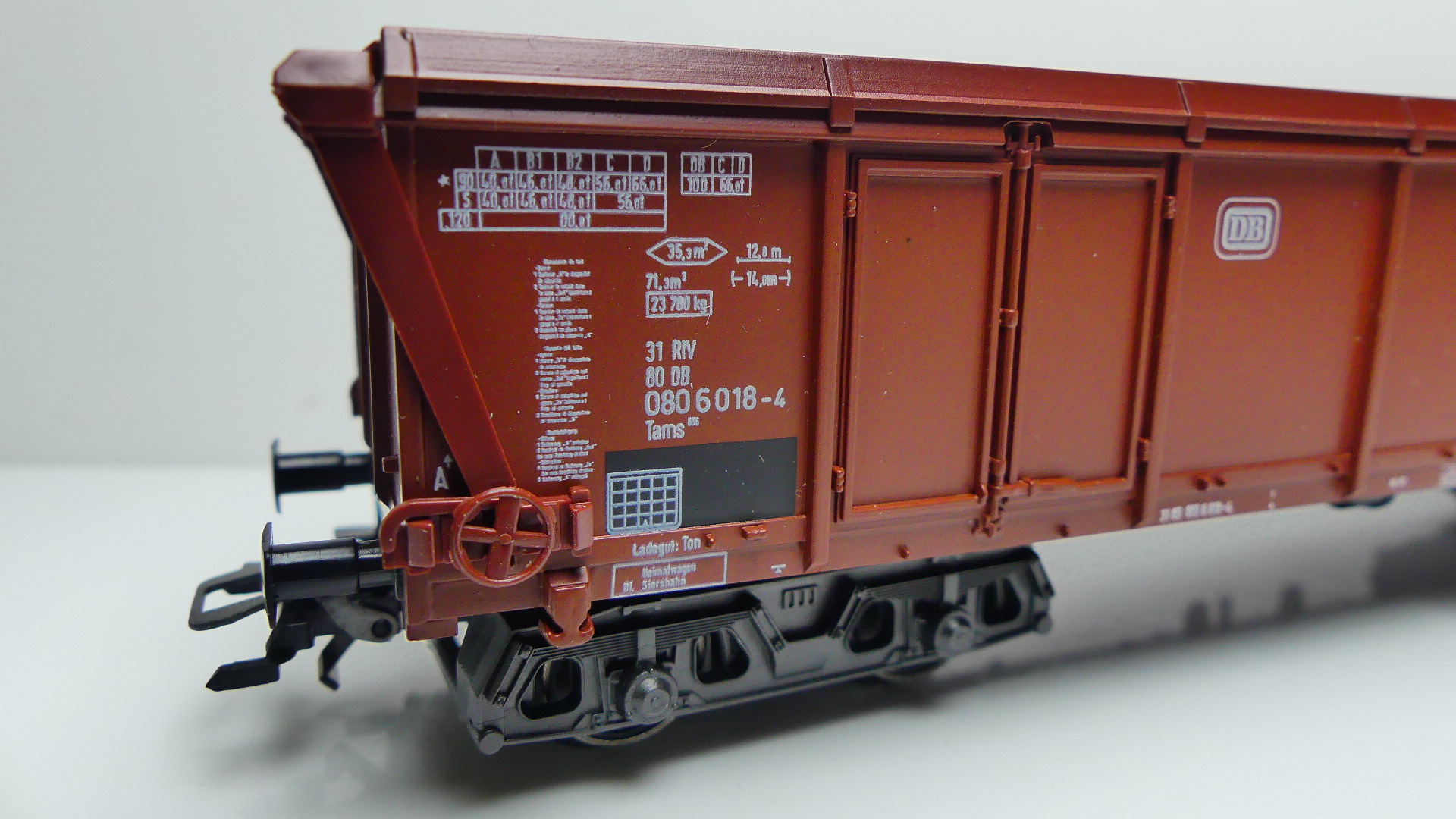 Märklin H0 goederenwagon Hoogboordwagen met roldak type  Eanos DB  ovp 4726