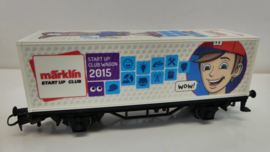 Marklin H0 goederenwagon containerwagon Club Jaarwagen 2015 Start up  ovp 48615
