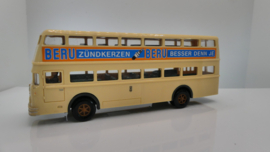 Wiking 1:87 H0 Büssing BVG dubbeldekker Berlin BERU Zünderkerzen