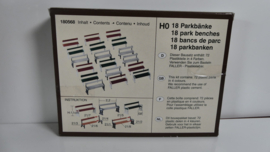 Faller  H0 1:87 18x parkbankjes ovp 180568