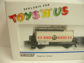 Marklin H0  goederenwagen set Schweiz: EX bier ketelwagon + Brauerei Warteck koelwagon Exclusiv Toys R Us ovp 4512