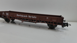 Piko H0  goederenwagon Röngenwagon Huckepack-Verkehr DBP ovp 72008 Deutsche Post-serie