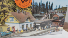 Faller  H0 1:87  Actie set Stations gebouwen ovp 90