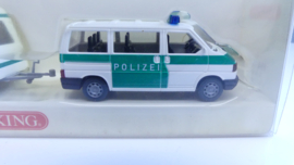 Wiking 1:87 H0 VW Caravelle + Caravan polizei ovp 1041635