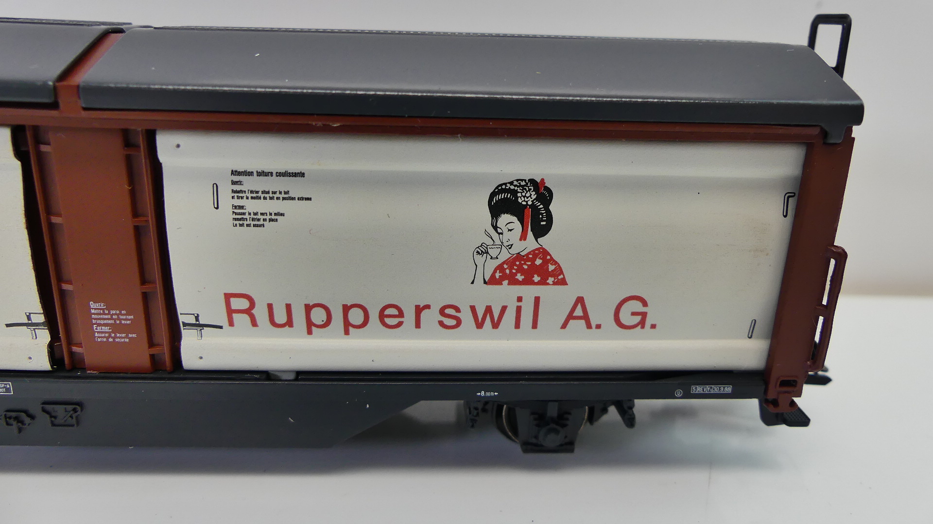 Märklin H0 goederenwagon SBB-Schiebewandwagen Rupperswil Zuckermühle ovp 4833