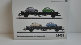 Märklin H0 Autotransportwagen set met Citroën 2CV4 ovp 46408