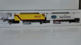Roco H0 goederenwagon Kombirail DB dubbele set Pirelli / Royal Greenland ovp 1924