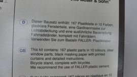 Faller H0 1:87 bouwdoos Tandradfabriek Otto Moser & Sohn ovp 195953