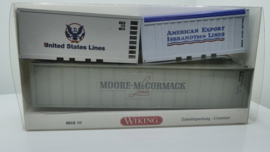 Wiking 1:87 H0 DB container set ovp 0018 19