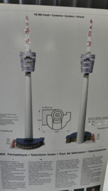 Faller 1:87 H0 bouwdoos Televisie toren Fernsehturm Stuttgart met functie OVP 969