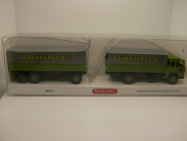 Wiking 1:87 H0 vrachtwagen Magirus 235 D Stahlpritschen SCHENKER OVP 041002