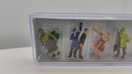 Preiser H0 9x figuren samengestelde set in verpakking