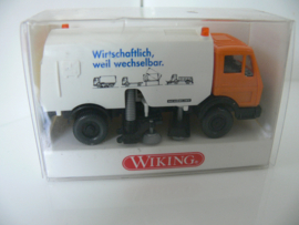 Wiking 1:87 straat veger Mercedes Benz Wirtschaftlich weil Wechselbar Schörling  ovp 642 04 27