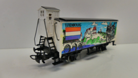 Märklin H0  Goederenwagon uit Europa Serie 91 Luxemburg  wagon met remmershuis 84488