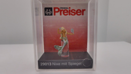 Preiser 1:87 H0 figuur: zeemeermin met spiegel ovp 29013