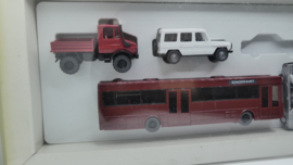 Wiking 1:87 H0 4 delige set Mercedes Benz voertuigen ovp