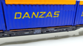 Roco H0 Goederenwagon Container wagon Danzas Lang ovp 4363