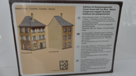 Faller H0 bouwdoos hoekhuis met speelgoedwinkel ovp 130411 411