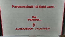 Herpa 1:87 H0 Mercedes Ackermann - Fruehauf Partnerschaft ist Gold wert ovp