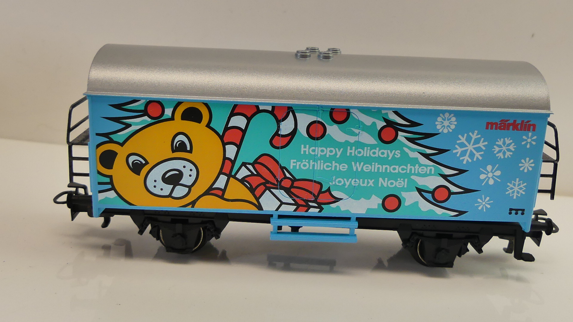 Märklin H0 goederenwagon koelwagon Kerst Fröhliche weihnachten Happy Holidays 1996 ovp 4415.042