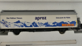 Märklin  H0 1:87  Goederenwagenset Schiebewandwagen Hbils Reclame wagons Aproz, Valser, Orangina Elmer Citro - SBB-CFF  ovp 4784
