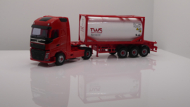 AWM 1:87 H0 vrachtwagen Volvo Tank container transport TWS Rent -A-Tainer  ovp