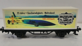 Marklin H0 containerwagen The blue Flame Museum Sinsheim weltrekord ovp 4481