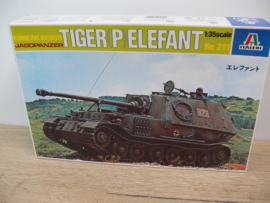 Italeri bouwdoos Tiger (P) Elefant Jagdpanzer tank ovp  211 Schaal 1:35