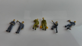 1:87 Figuren / poppetjes H0 wegwerkers / railbouwers