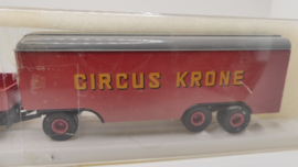 Brekina 1:87 H0 Set vrachtwagen met aanhanger Magirus Circus Krone