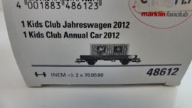 Marklin H0 goederenwagon Märklin Fanclub Club Jaarwagen 2012 ovp 48612